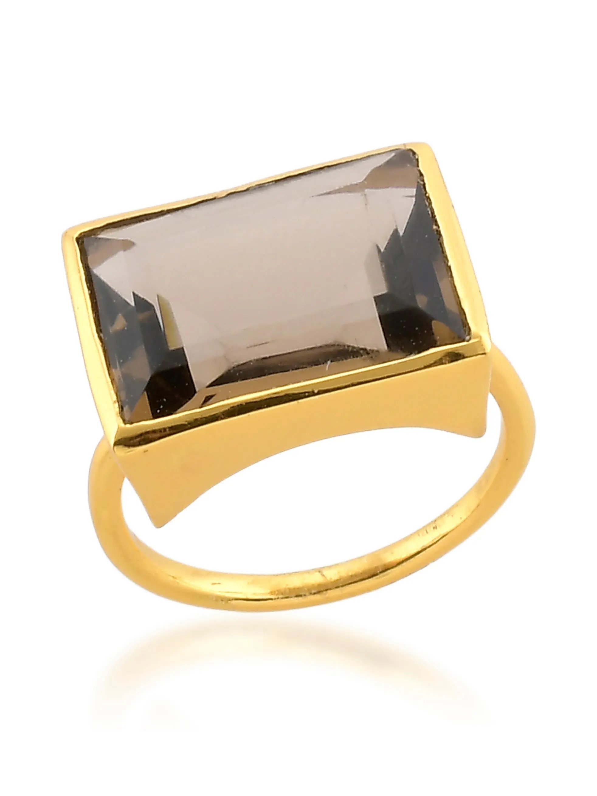 SALE - SHYLA JEWELLERY LENNY COCKTAIL RING SMOKY, L