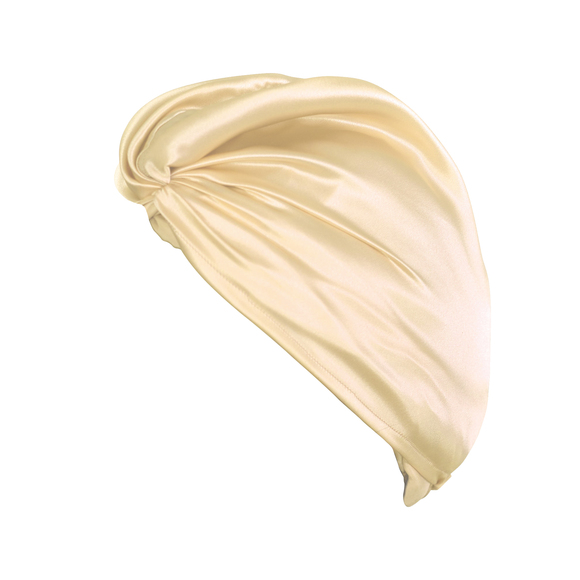 HOLISTIC SILK TURBAN AUS REINER SEIDE CREAM