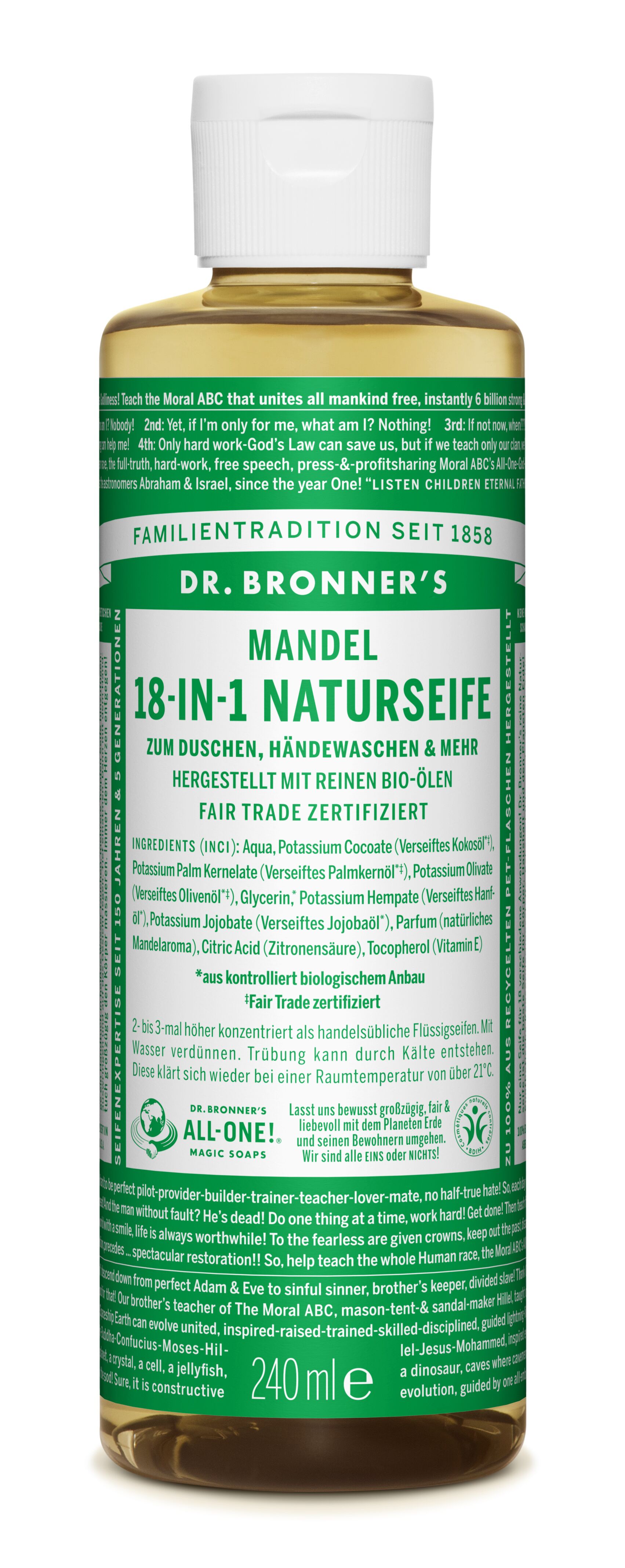 DR. BRONNER'S NATURSEIFE MANDEL - LIQUID SOAP