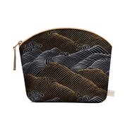 HOLISTIC SILK LAVENDER MAKE UP BAG "GOLD WAVES"