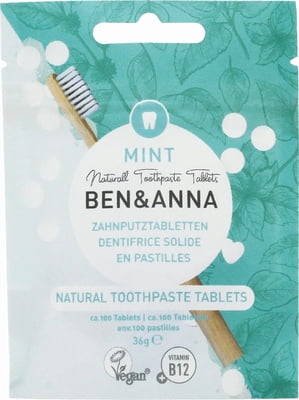 SALE - BEN & ANNA ZAHNPUTZTABLETTEN MINT OHNE FLOURIDE